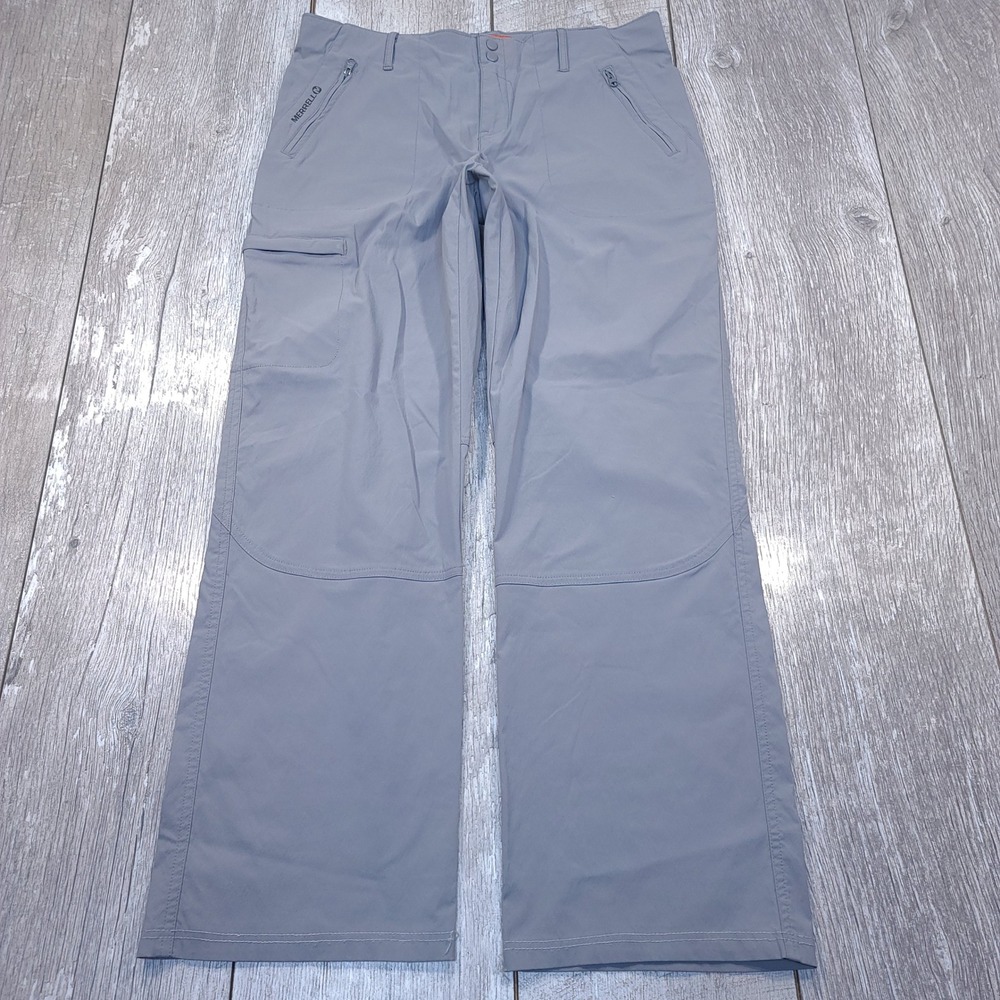 Merrell Hiking Pants Women Size 10 Grey Select WICK Cargo Outdoor Trail